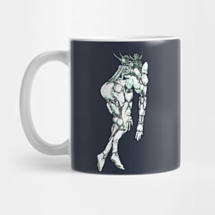 Dull android with parasites Mug